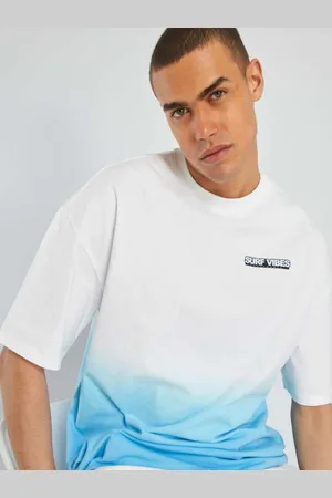 KIABI Men Solid Round Neck Boxy T-shirt