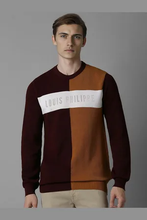 Louis Philippe Men Printed Pullover