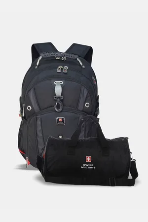 Swiss Military Brand Logo Backpack And Foldable Sports Bag