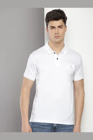 Calvin Klein Polo Collar Short Sleeves Cotton Slim Fit T-shirt