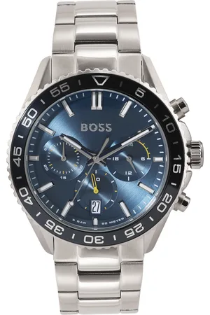 HUGO BOSS Men Runner Bracelet Style Analogue Chronograph Watch 1514143