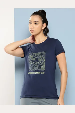 Slazenger Women Brand Logo Printed Running T-shirt
