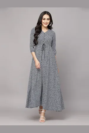 Aayu Print Crepe Maxi Dress