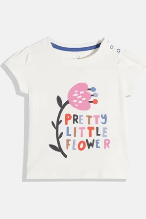 Mothercare Girls Typography Print Pure Cotton T-shirt