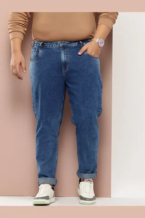 Sztori Men Plus Size Slim Fit Light Fade Stretchable Jeans