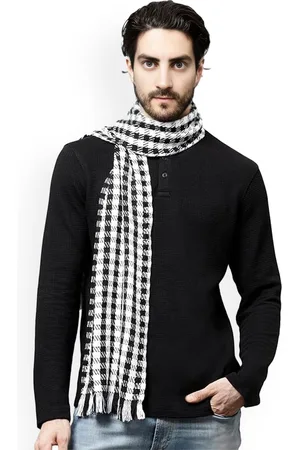 Teemoods Men Checked Cotton Mufflers