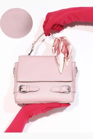 Campus Sutra Women Textured Leather Structured Satchel