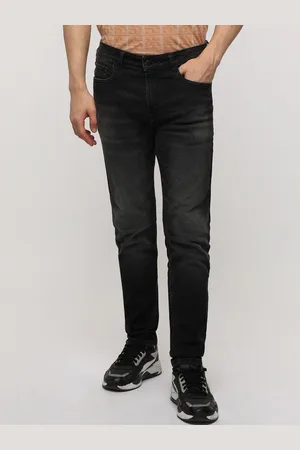 Crocodile Men Slim Fit Mid Rise Light Fade Clean Look Vintage Washed Stretchable Jeans