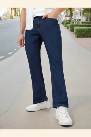 URBANO Men Mid Rise Light Fade Stretchable Bootcut Jeans