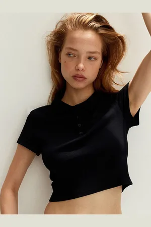 H&M Ribbed Polo Shirt