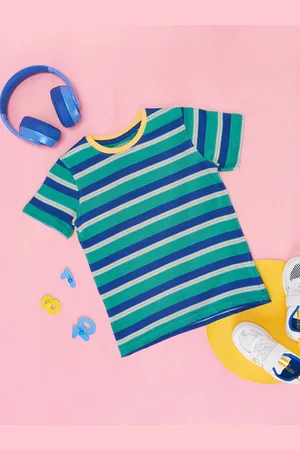 Pantaloons Boys Striped Cotton T-shirt