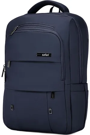 Safari Unisex Blue PU Formal Backpack