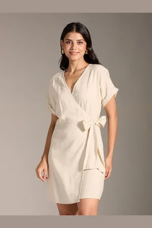 20Dresses Women Solid Wrap Dress