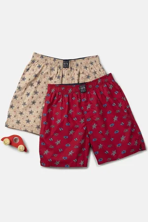 Jockey Boys Pack of 2 Super Combed Mercerized Cotton Printed Boxer Shorts-UB08