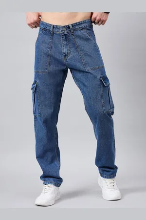 Studio Nexx Men Relaxed Fit Low-Rise Cargo Jeans