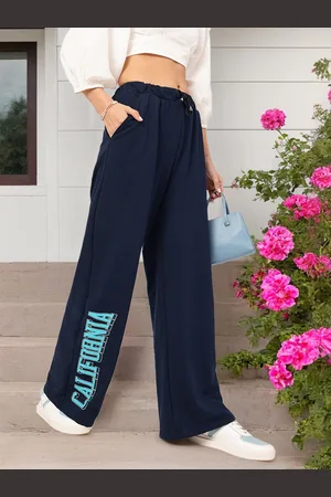 DressBerry Women Cool Comfort Printed Detail Flared Trousers