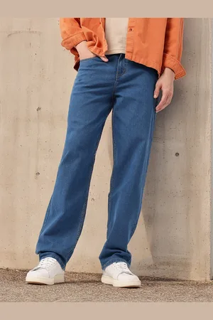 Kook N Keech Men Urban Grunge Relaxed Loose Fit Jeans