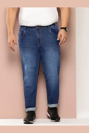 Sztori Men Plus Size Slim Fit Light Fade Stretchable Jeans