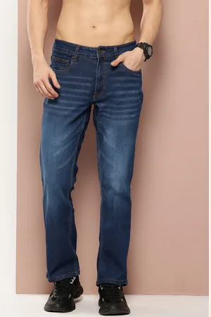 HARVARD Men Bootcut Light Fade Stretchable Jeans