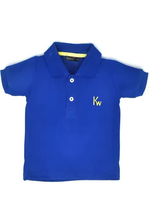 BAESD Boys Solid Polo Collar T-shirt