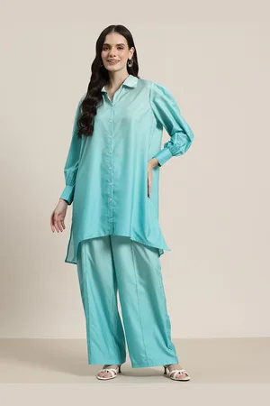 HERE&NOW Ombre Shirt With Palazzos Co-Ord Set