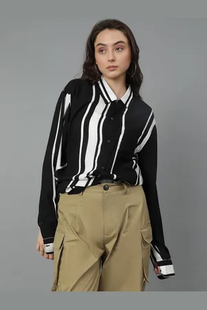 KOTTY Women Opaque Striped Casual Shirt