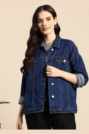 Mast & Harbour Pure Cotton Spread Collar Denim Jacket