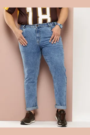 Sztori Men Plus Size Slim Fit Light Fade Stretchable Jeans