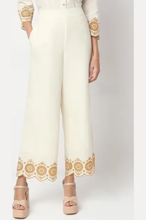VERO MODA Women Printed Straight Fit High-Rise Culottes Trousers