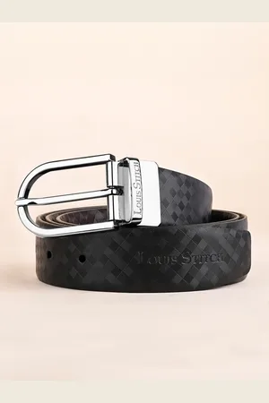 LOUIS STITCH Men Textured Leather Reversible Formal Belt
