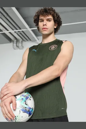 PUMA Mcfc Training SL Jersey Pro Men Sleeveless Slim Fit dryCELL Football Jersey