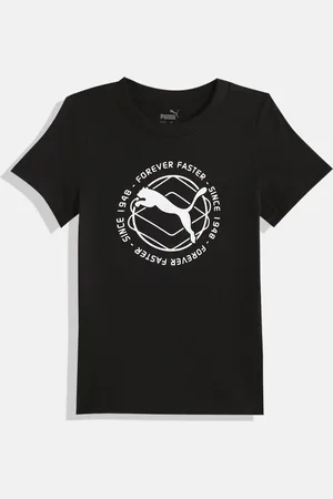 PUMA Boys Printed Active Sports Graphic Youth Pure Cotton dryCELL T-shirt