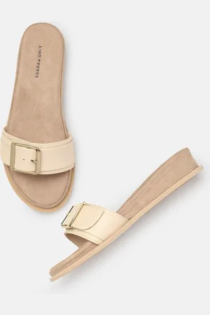 Lino Perros Women Open Toe Flats with Buckles