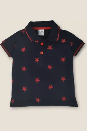 BAESD Boys Conversational Printed Polo Collar T-shirt