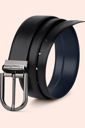 LOUIS STITCH Men Textured Leather Reversible Formal Belt