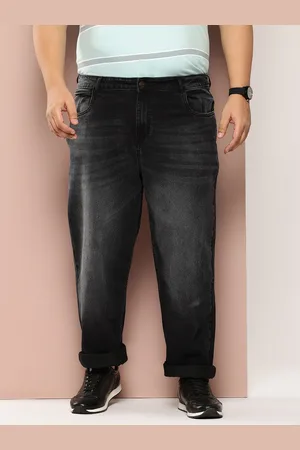 Sztori Men Plus Size Straight Fit Light Fade Stretchable Jeans
