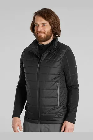 DECATHLON Men Black Warm Padded Vest Jacket
