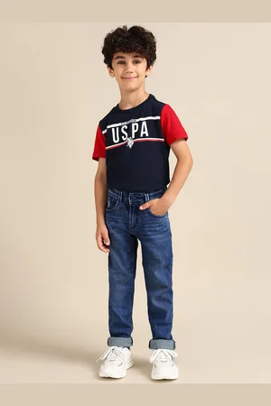 Ralph Lauren Boys Classic Heavy Fade Mid-Rise Regular Fit Jeans