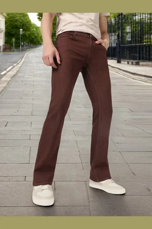 URBANO Men Mid Rise Light Fade Stretchable Bootcut Jeans