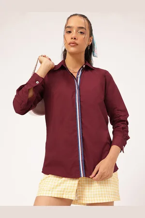 DressBerry Formal Fusion Contrast Placket Shirt