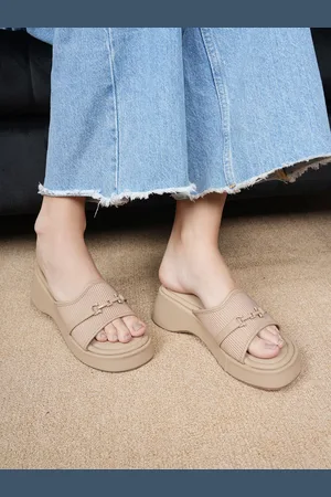 LAVIE Women Textured Party Platform Sandals