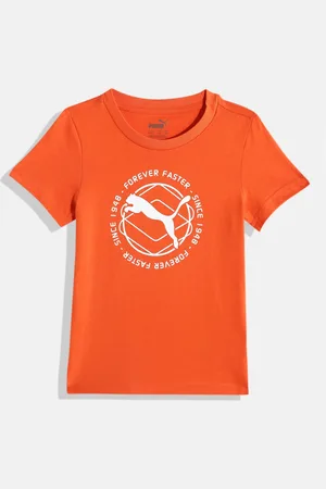 PUMA Boys Printed Active Sports Graphic Youth Pure Cotton dryCELL T-shirt