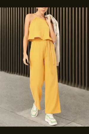 Roadster The Lifestyle Co. Sun-kissed Couture Pure Cotton Co-Ord Set