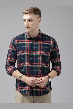 Blackberrys Slim Fit Pure Cotton Checked Shirt
