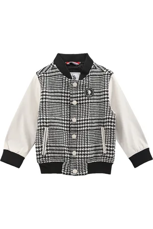 Ralph Lauren Boys Geometric Printed Mock Collar Bomber Jacket