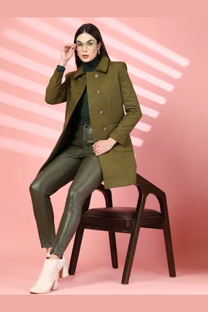 CHKOKKO Spread Collar Winter Overcoat