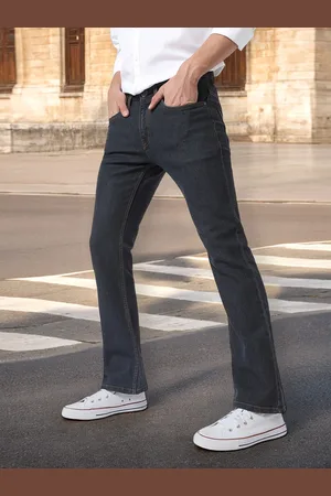 URBANO Men Bootcut Light Fade Stretchable Jeans