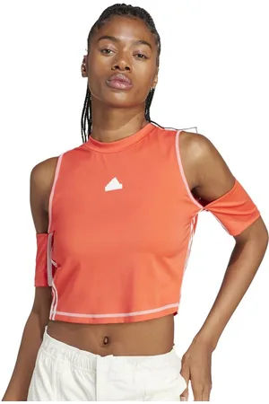 adidas Women Solid Round Neck Slim Fit T-shirt