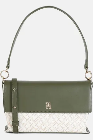 Tommy Hilfiger Colourblocked Structured Shoulder Bag with Quilted