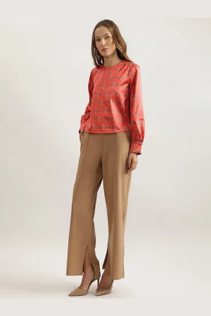 ICONIC Women Conversational Printed Round Neck Cotton Top